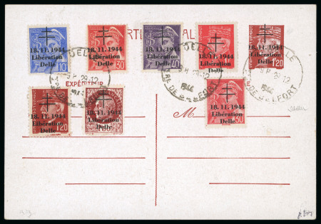 Stamp of France » Libération DELLE (Territoire de Belfort) : 1944, 7 timbres (6