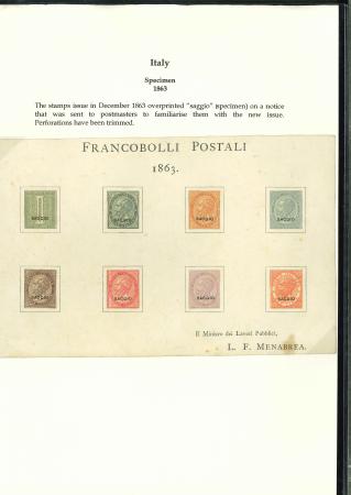 Stamp of Italy » Italy and Areas Collections and Lots Italy 1860s to 1900s collection