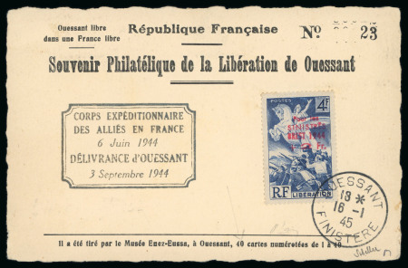 Stamp of France » Libération BREST / OUESSANT (Finistère) : 1945, timbre Y&T n°669