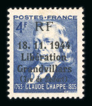 Stamp of France » Libération GRANDVILLARS (Territoire de Belfort) : 1944, timbres