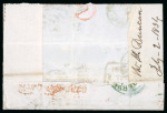 Stamp of Italian States » Tuscany Tuscany 1853 cover to Shetland Islands, Scotland