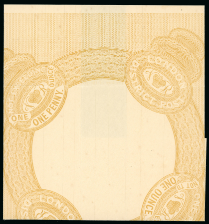 Stamp of Great Britain » 1839 Treasury Competition 1837 Dickinsons "London District post" One Pence letter