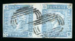 Stamp of Mauritius » 1859 Lapirot Issue Mauritius 1859 Lapirot 2d blue, intermediate impression, in used pair 