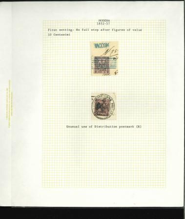 Stamp of Italian States » Modena Modena stamps and postal history