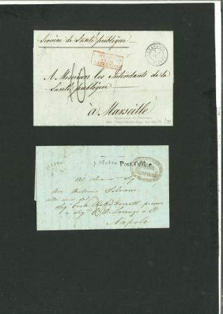 Stamp of Malta Malta 1830s Cholera reports and disinfected covers