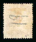 Stamp of Cyprus 1881 1/2d on 1d (18mm  surcharge) "PENXY" varieties on pl.201 and pl.208 used