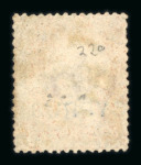 Stamp of Cyprus Cyprus 1881 1/2d on 1d (18mm surcharge) group of used incl. pl.174, 181, 205, 126 and 220