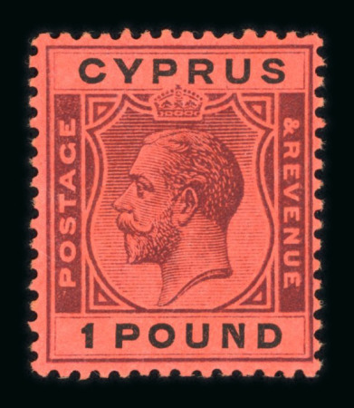 Stamp of Cyprus Cyprus 1923-28 mint set of 21 to £1, very fine