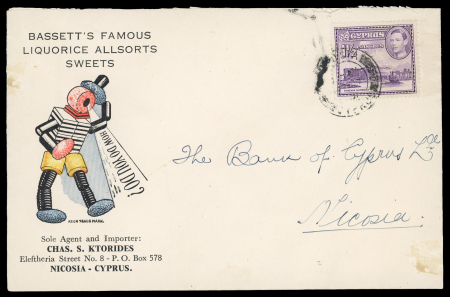 Stamp of Cyprus » Collections Cyprus KGVI Loacl Mail accumulation
