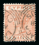 Stamp of Cyprus 1892-94 and 1894-96 used sets incl. SG35a, fine to