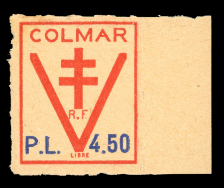 Stamp of France » Libération COLMAR (Haut Rhin) : 1944, Série de 3 vignettes Mayer