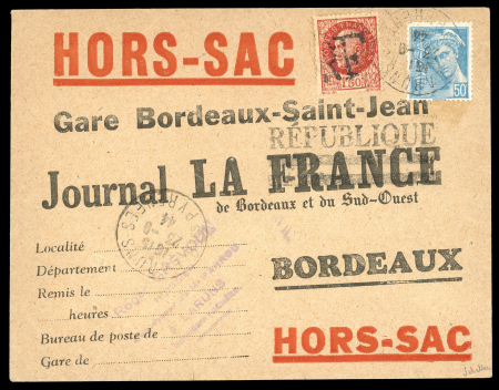 Stamp of France » Libération LARUNS (Pyrénées Atlantique) : 1944, Pétain YT n°517