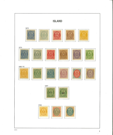 Stamp of Iceland 1873/2000´s */** complete in main numbers, collected