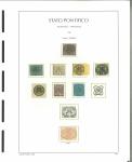 Stamp of Italian States » Papal States 1852/1868 collection on two pages with 13 ** stamps