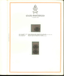 Stamp of Italian States » Papal States 1852/1868 luxury collection in two special pre-printed