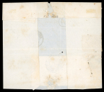 Stamp of France » Type Cérès de 1849-1850 1852, Cérès YT 25c bleu n°4 utilisé frauduleusement