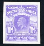 Stamp of South Africa » Union & Republic of South Africa 1911 (Jan) "Mackay" unadopted essays for 1/2d, 1d, 3d, 4d and 5s