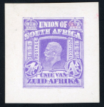 Stamp of South Africa » Union & Republic of South Africa 1911 (Jan) "Mackay" unadopted essays for 1/2d, 1d, 3d, 4d and 5s