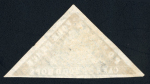 Stamp of South Africa » Cape of Good Hope 1861 Woodblock 4d pale grey-blue, fine to very large margins, crisp triangular cancel