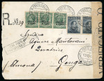 Stamp of Italy » Post Offices Abroad » Italian Post China » Italian Post China Peking Italian Post Offices in Peking 1917 surcharge inverted cover