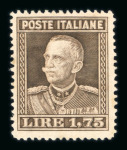 Stamp of Italy » Regno d'Italia Italy 1929 1L75 Vittorio Emanuele III unmounted o.g.