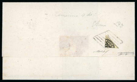 Stamp of Italian States » Papal States Papal States 1859 4b quartersect outer letter sheet