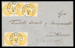 Romania Austria Levant 1867 cover