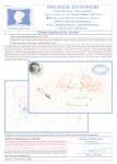 Stamp of Portugal 1853,  Portugal First Issue 50 reis on cover to Denmark