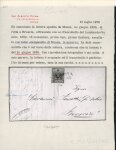 Stamp of Austria » Lombardy Venetia 1850, lombardei venetien lombardy venetia österreich ersttag mit blauen monza, 