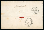 Stamp of Sweden 1865, very nice cover "Askersund" 18/09/1865 to Paris,