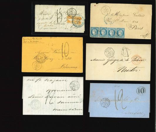Stamp of France » Lettres Classiques Courrier à destination de la France : ensemble présentant