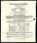 Stamp of Great Britain » 1840 Mulreadys & Caricatures 1840 Mulready 1d. lettersheet with Atlas Assurance