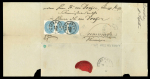 Stamp of Romania » Austrian Levant Post Offices Romania, Austrian consular Agency in Giurgevo ~1865: Cover from Giurgiu to Sommerda, Germany