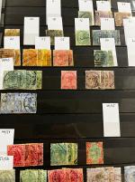 Stamp of India » Collections, Lots etc. 1854-1955, British India mint and used accumulation with complete sets and duplicates