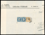 Stamp of Colonies françaises » Colonies Générales 1871, types Cérès 40cts orange (YT n°13) et 20cts magnifique paire