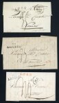 Stamp of France » Lettres Classiques 1828-1830, joli petit ensemble de six marques postales