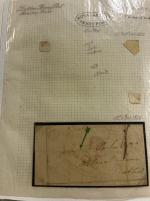 Stamp of Ireland » Postal History (Arranged alphabetically by County) Dublin - Penny Posts: 1812-1841 Selection of forty two covers, all mounted on album pages, showing an array of Penny Post markings including the scarce oval red ROYAL ARCADE/PENNY POST (3), 2-line FRANCIS ST/PENNY POST i