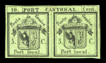 1843, Doppelgenf, in schönen frischen Farben, allseits