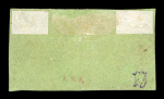 1843, Doppelgenf, in schönen frischen Farben, allseits