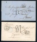 Stamp of Great Britain » British Post Offices Abroad Guatemala 1860-71 group four accountancy entires  to France
