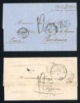 Stamp of Great Britain » British Post Offices Abroad Guatemala 1860-71 group four accountancy entires  to France
