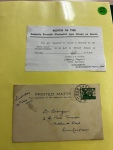 Stamp of Ireland » 1922-49 Dublin Government Printing Works Issues 1944 Michael O'Cleirigh: Specialised collection/accumulation of covers, cancels, mint and used, booklet panes etc., housed in four ring binders, a vast array of covers and cards, registered usages, show a wonderful range