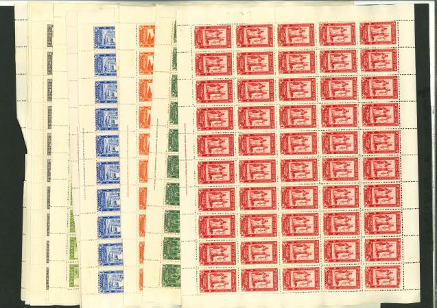 Stamp of Colonies françaises » Algérie 1930, série Centenaire YT n° 87-99 en feuilles entières
