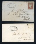 Stamp of Ireland » GB Used In Ireland 1851 (20.10) Envelope to Monkstown, Cork, franked 1841