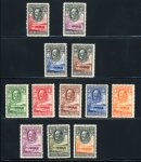 Stamp of Bechuanaland » Bechuanaland Protectorate 1932 George V Script CA 1/2d to 10s complete lh mint