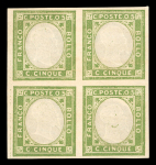 Stamp of Italian States » Naples Neapolitan Provinces 1861 Unissued set in blocks of four.