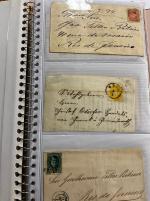 Stamp of Large Lots and Collections 1850-1920ca., collection in 6 albums of more than 400 covers