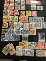 Stamp of Large Lots and Collections All World : 1855-1960, six stockbooks containing thousands