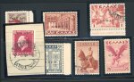 Stamp of Greece » Ionian Islands Corfu : 1941, nice group of seven "Corfu" overprint stamps