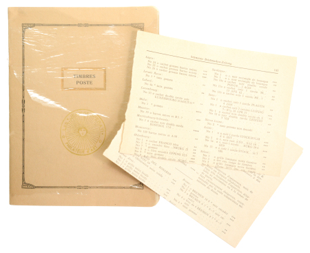 Stamp of Large Lots and Collections All World – Sperati stamp collection, a stamp approval album (entitled “Timbres Postes”; measuring 15x20cm) exhibiting 237 Sperati reproductions of famous classic stamps; the range of stamps in this album is similar to t